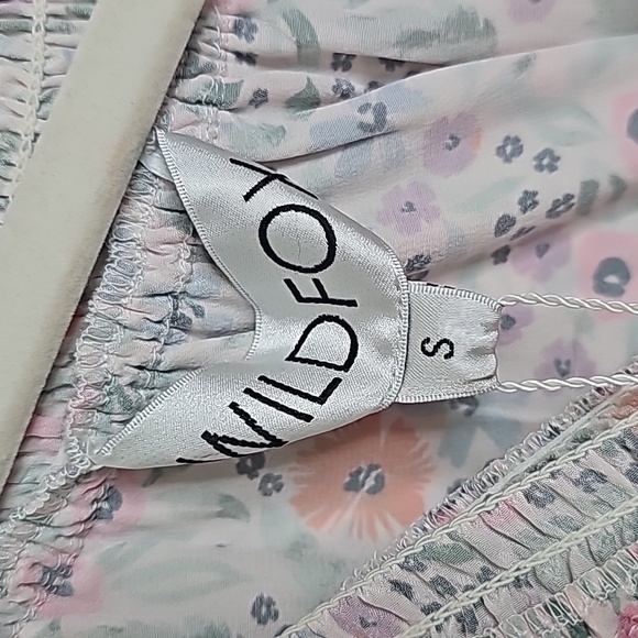 5/25 ❤️ WILDFOX Stella One Shoulder Abstract Floral Mini Dress - Picture 3 of 3